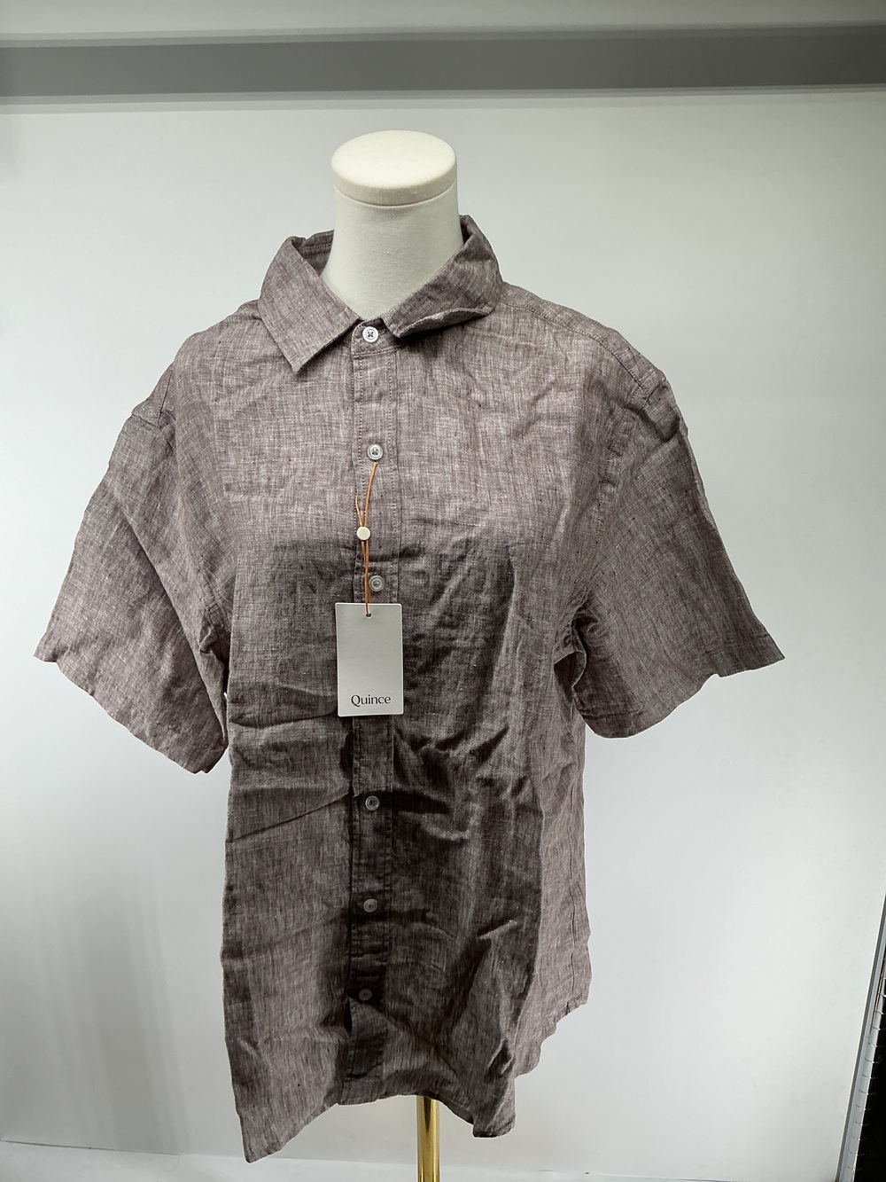 100% European Linen Relaxed Short Sleeve Shirt